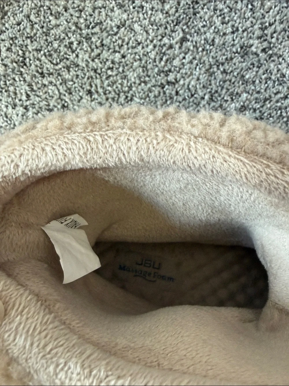 JBU Brown and Cream Sherpa-Trim Mid-Calf Winter Boots